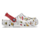 Saboti Crocs Peanuts Classic Clog Kids Culoare Alb - White/Multi