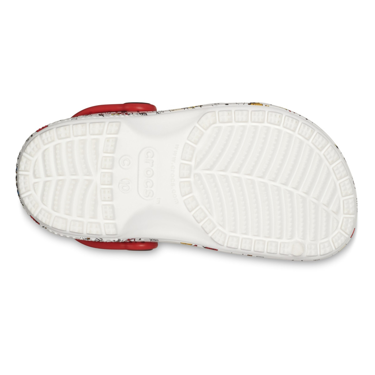 Saboti Crocs Toddler Peanuts Classic Clog Alb - White/Multi