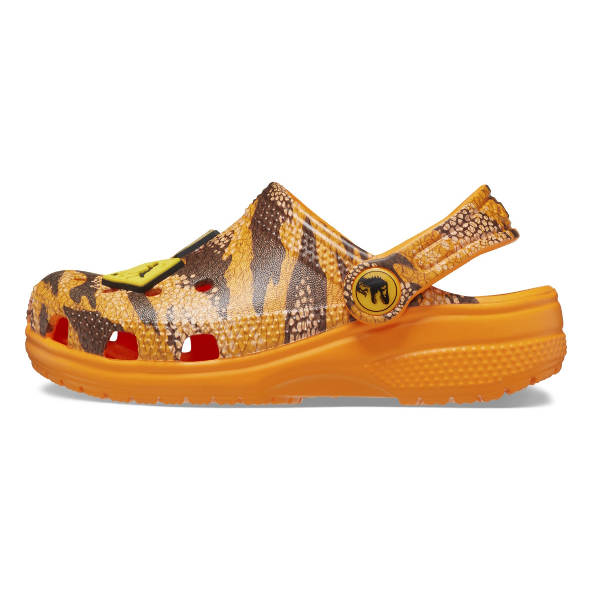 Saboti Crocs Classic Toddler Jurassic World Clog Portocaliu - Orange Zing - 2 | YEO