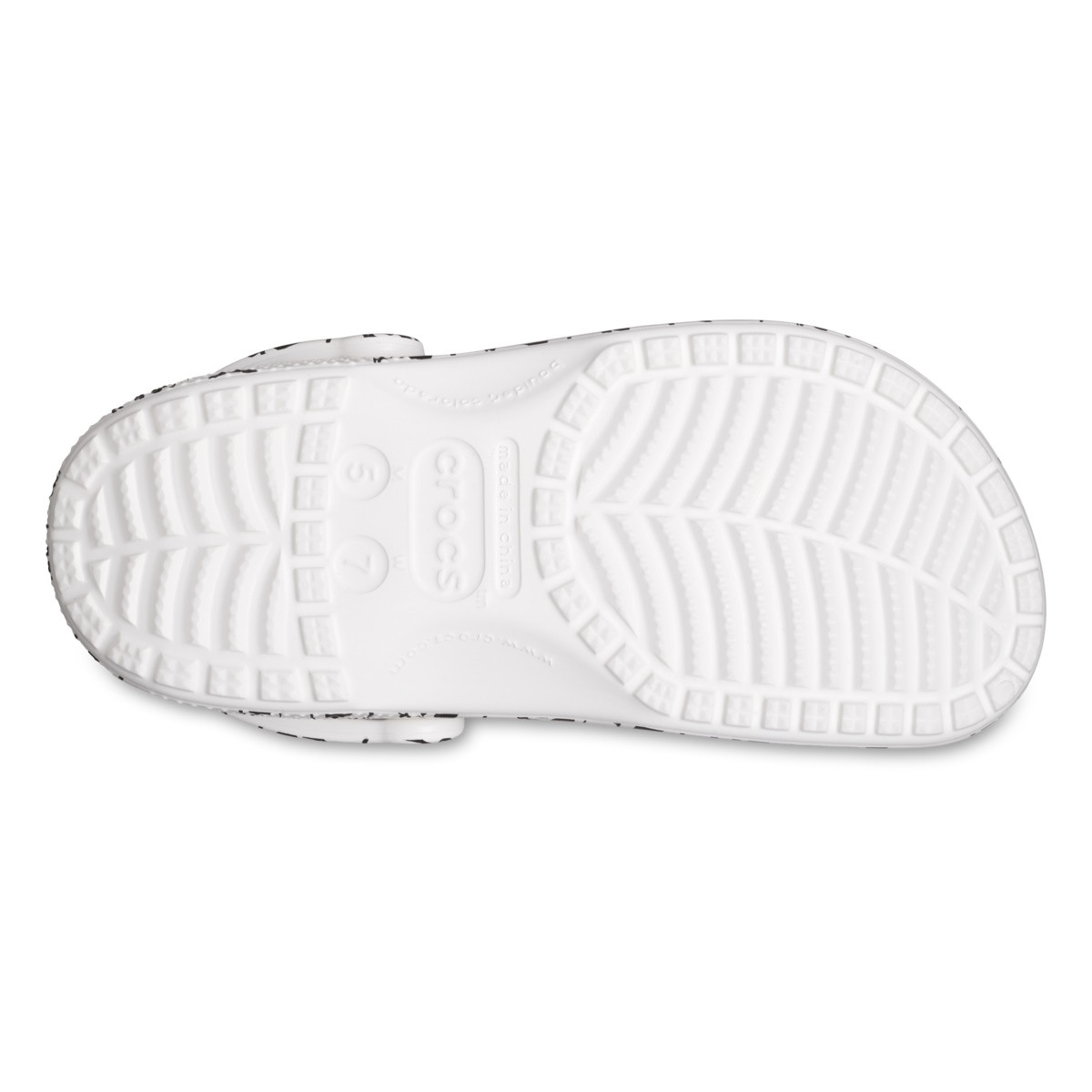 Saboti Crocs Classic Skull Print Clog Alb - White/Black