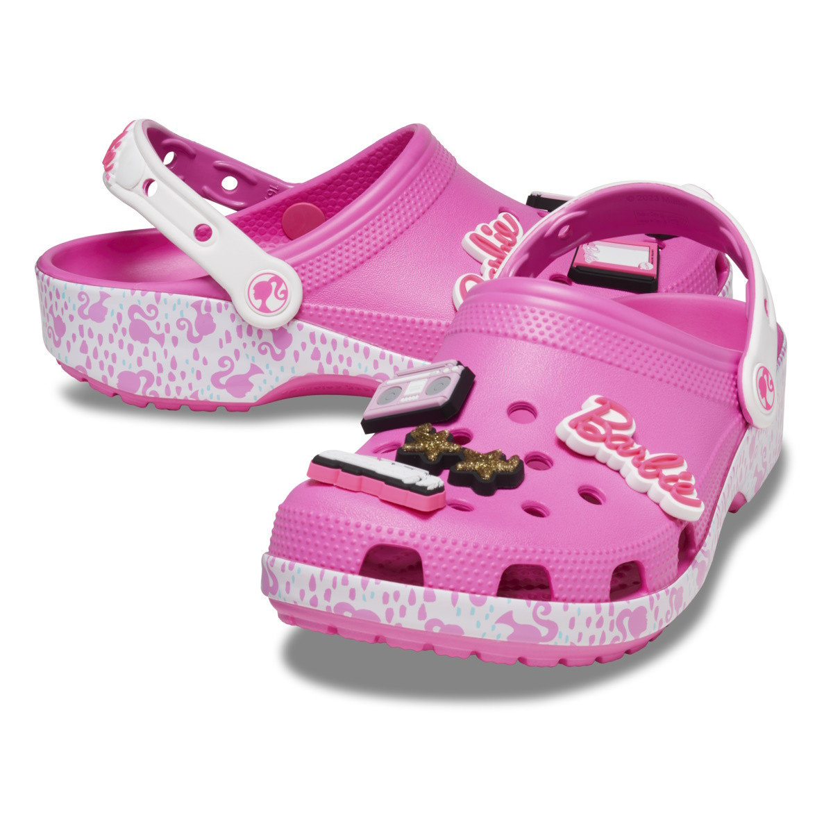 Saboti Crocs Classic Barbie Clog Roz - Electric Pink - 4 | YEO