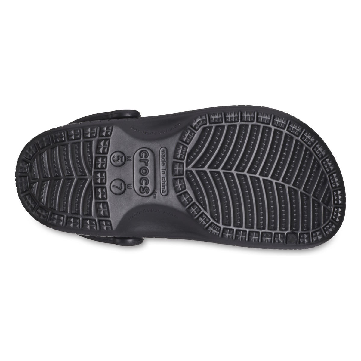 Saboti Crocs Classic Metallic Crocskin Clog Negru - Black