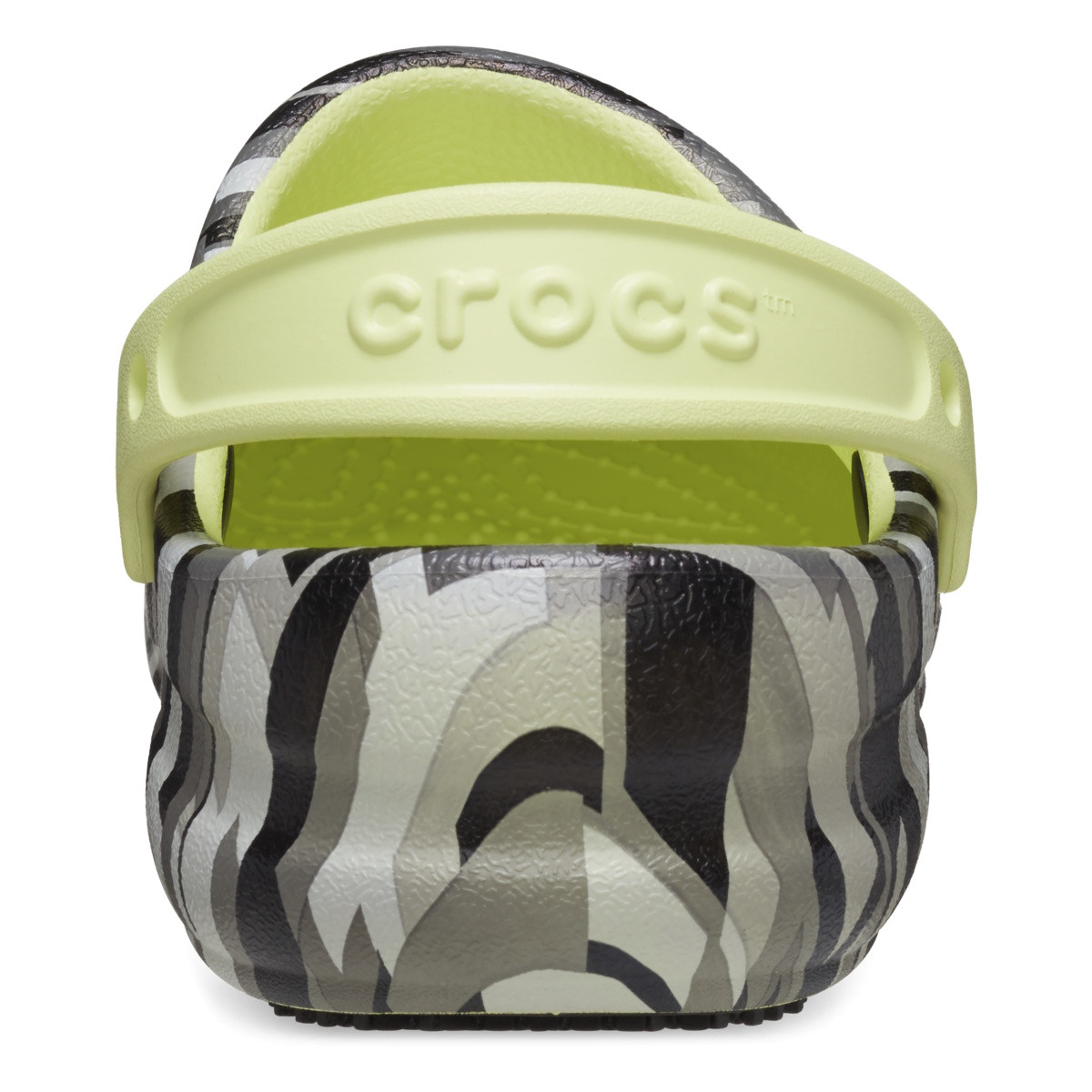 Saboti Crocs Bistro Graphic Clog Negru - Black/Lime - 5 | YEO