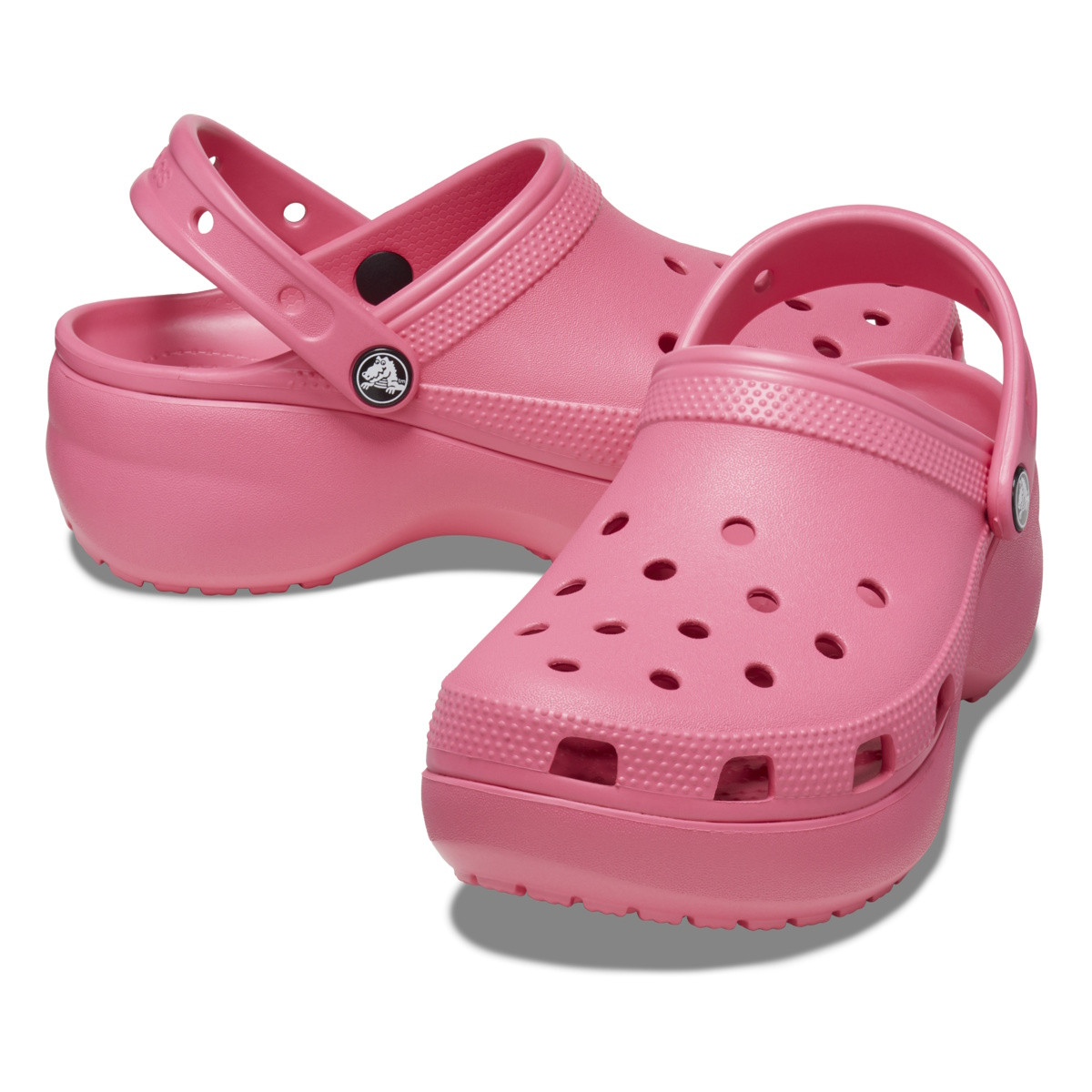 Saboți Crocs Women\'s Classic Platform Clog Roz - Hyper Pink - 3 | YEO