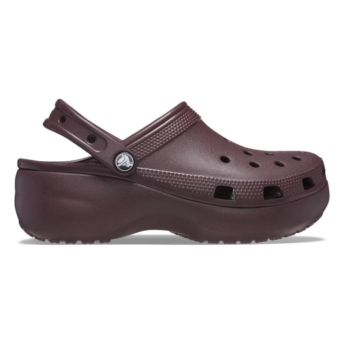 Saboți Crocs Women\'s Classic Platform Clog Bordo - Dark Cherry