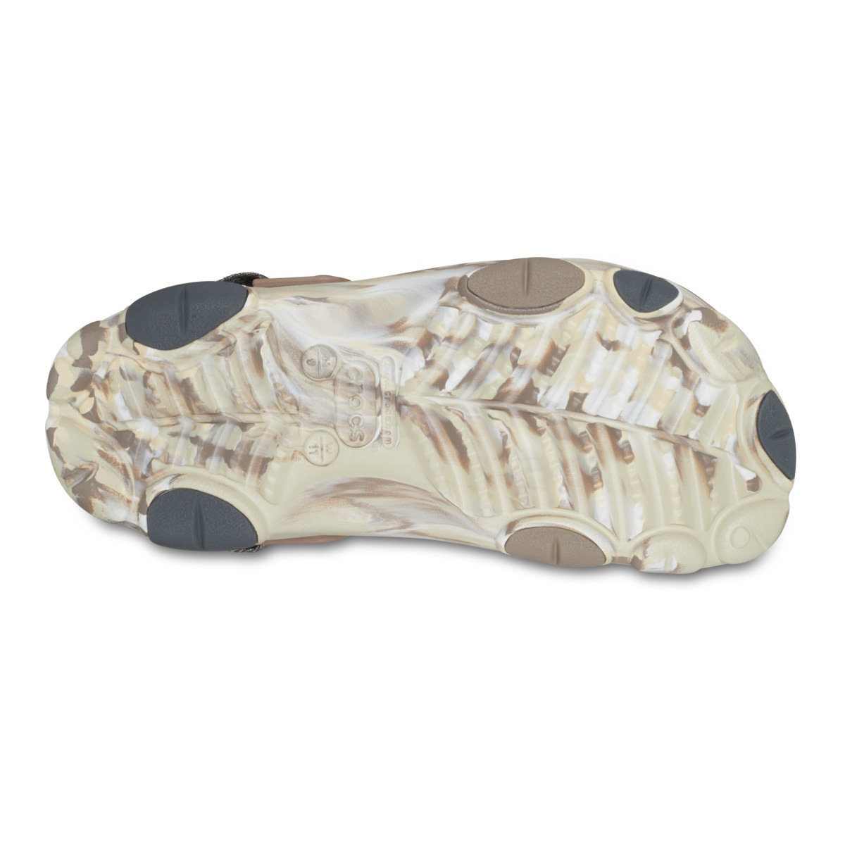 Saboti Crocs Classic All Terrain Marbled Clog Bej - Bone/Multi