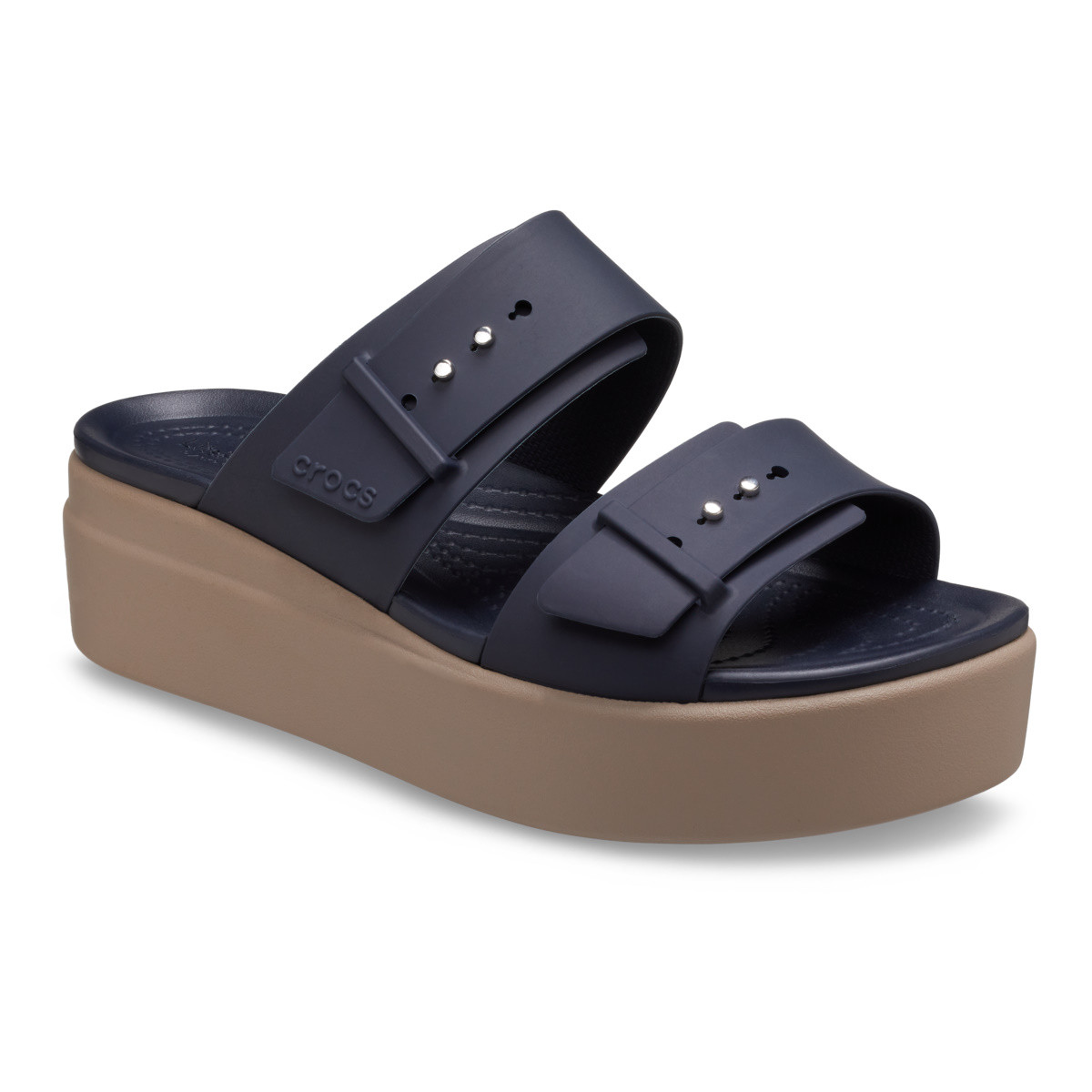 Sandale Crocs Women’s Brooklyn Low Wedge Sandal Albastru - Deep Navy - 2 | YEO