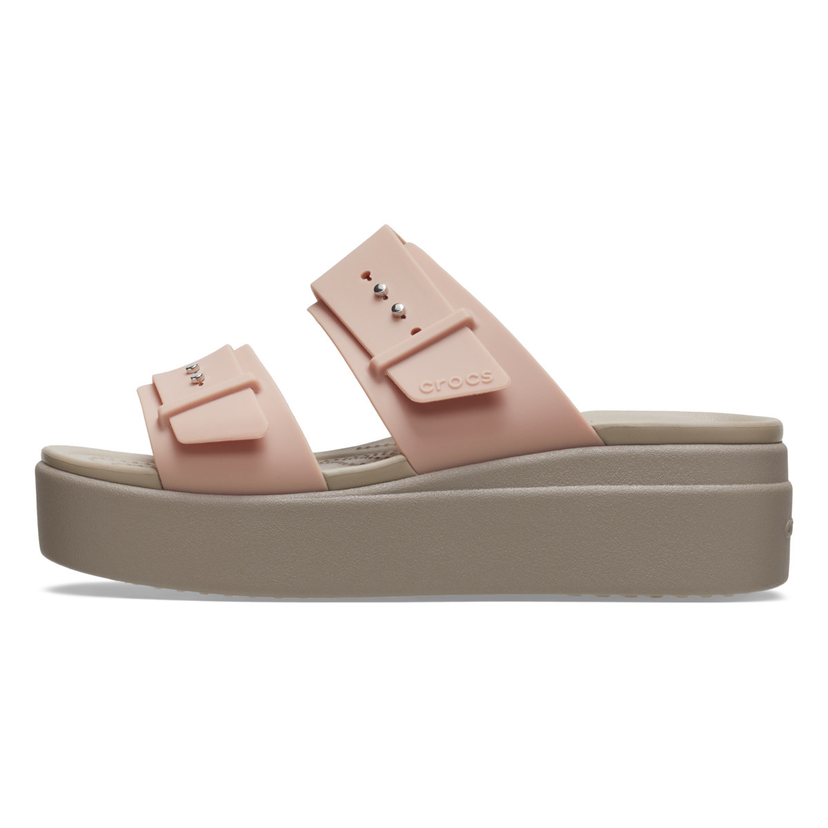 Sandale Crocs Women’s Brooklyn Low Wedge Sandal Roz - Pale Blush - 1 | YEO