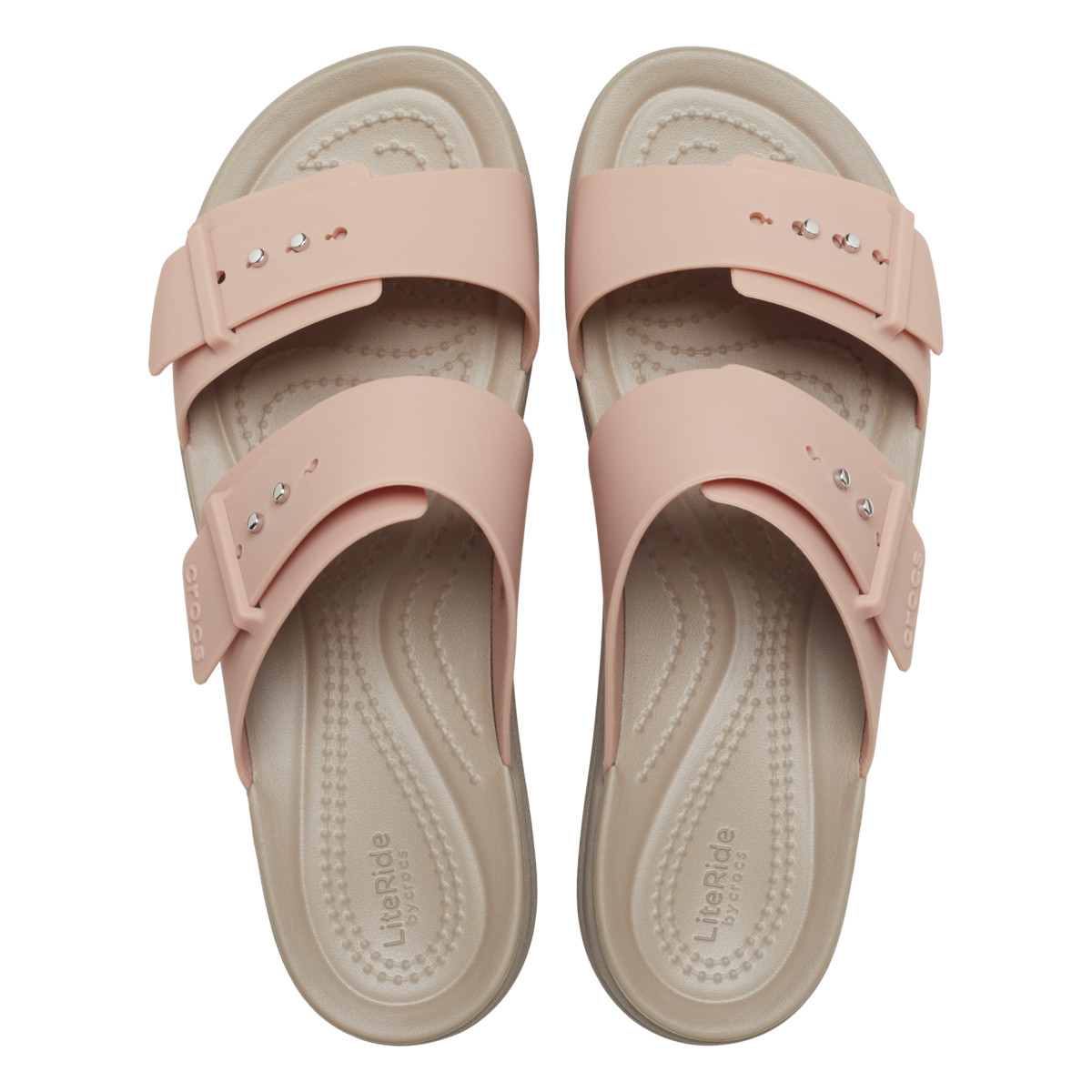 Sandale Crocs Women’s Brooklyn Low Wedge Sandal Roz - Pale Blush - 4 | YEO