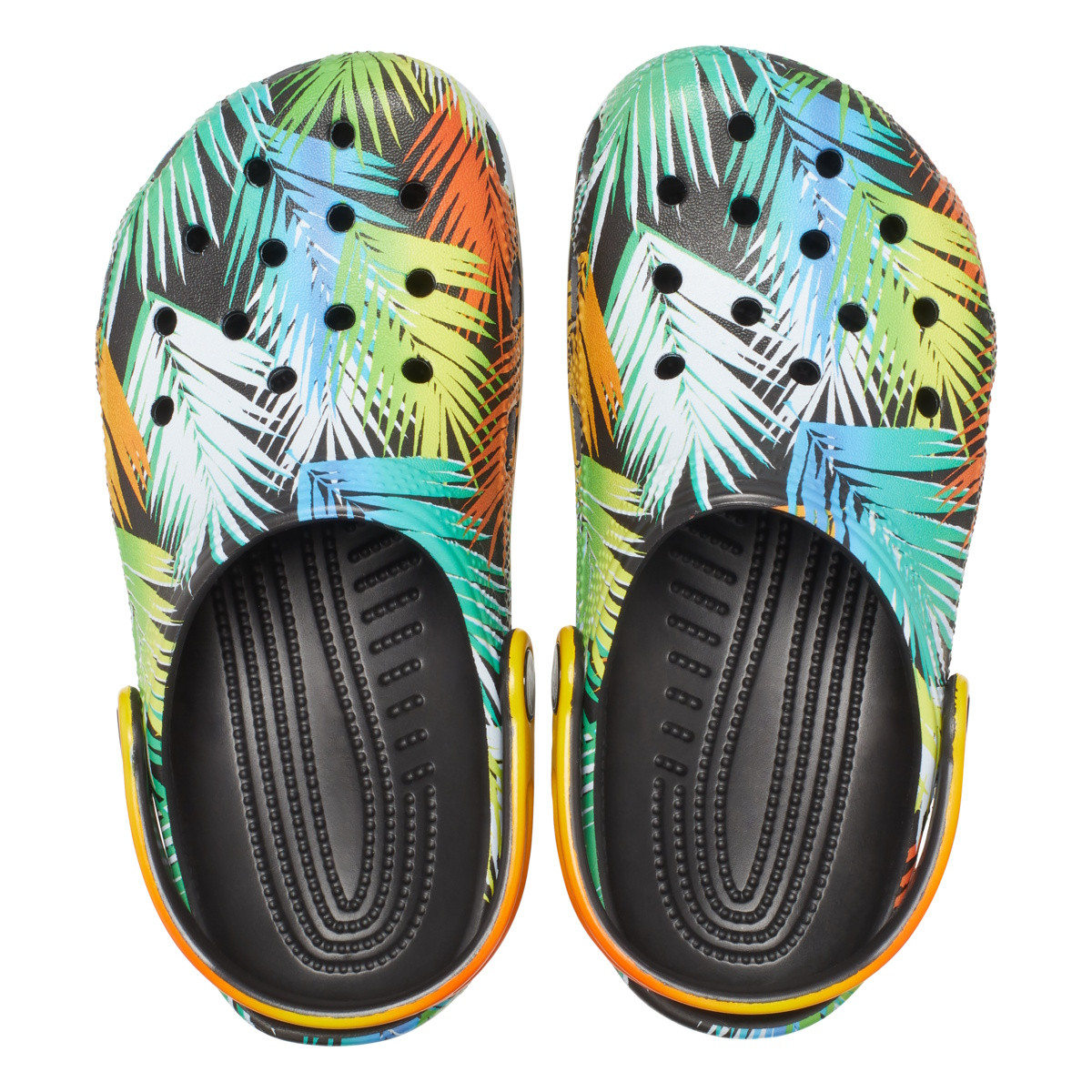 Saboti Crocs Classic Pool Party Clog Kids Negru - Black/Multi - 4 | YEO