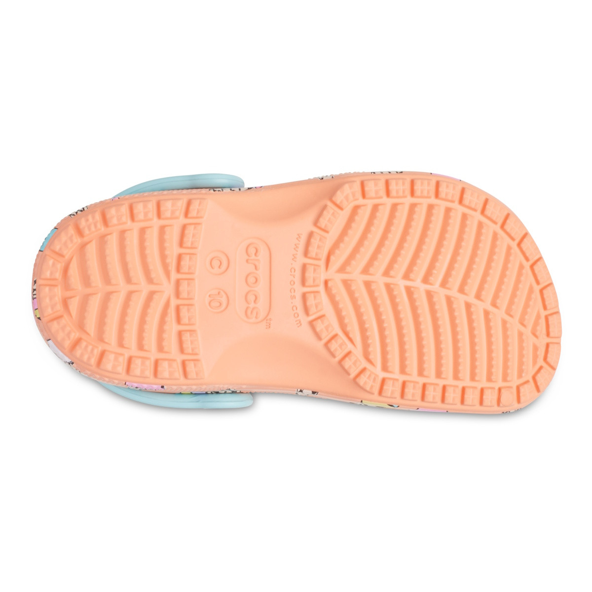 Saboti Crocs Classic Toddler Pool Party Clog Galben - Papaya