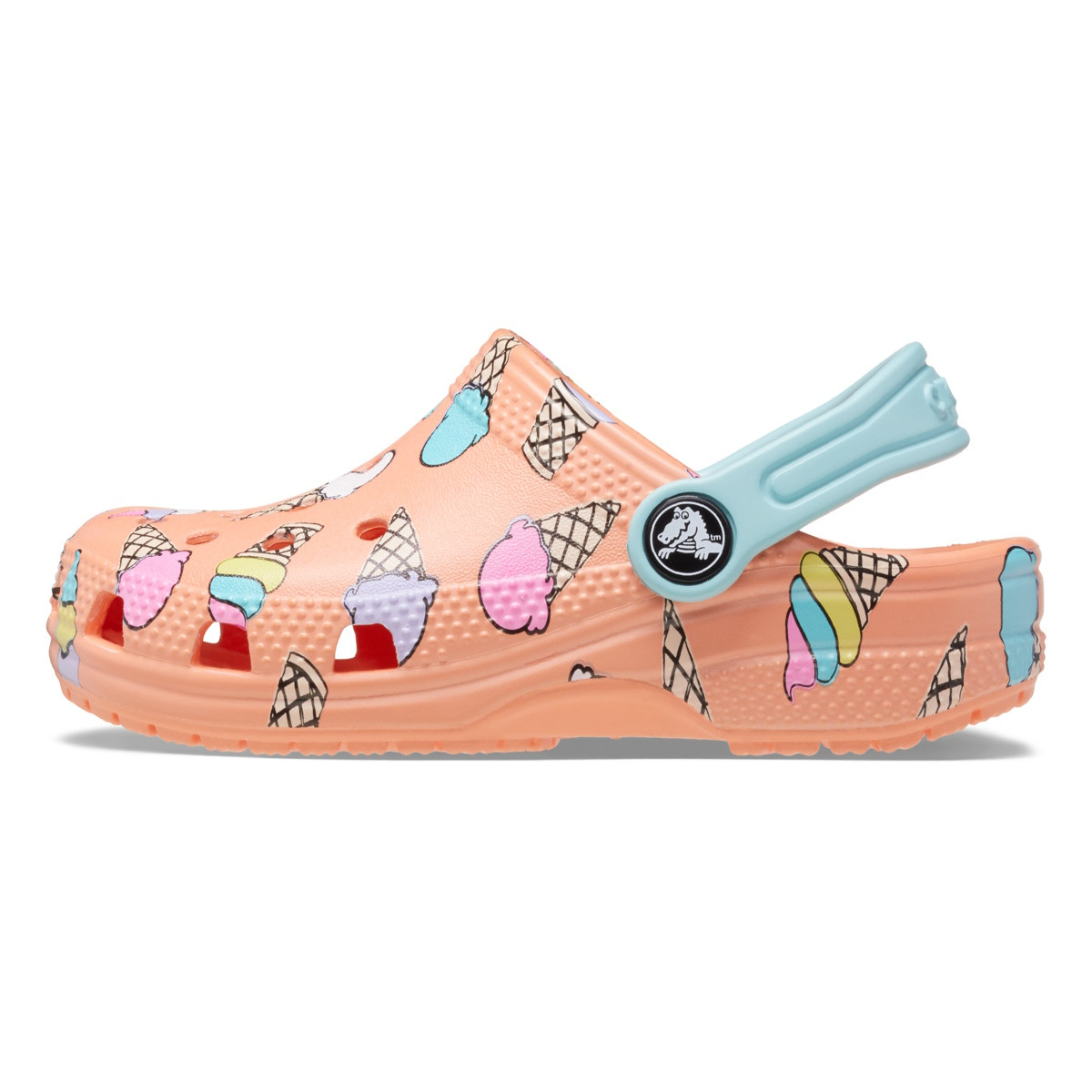 Saboti Crocs Classic Toddler Pool Party Clog Galben - Papaya - 2 | YEO