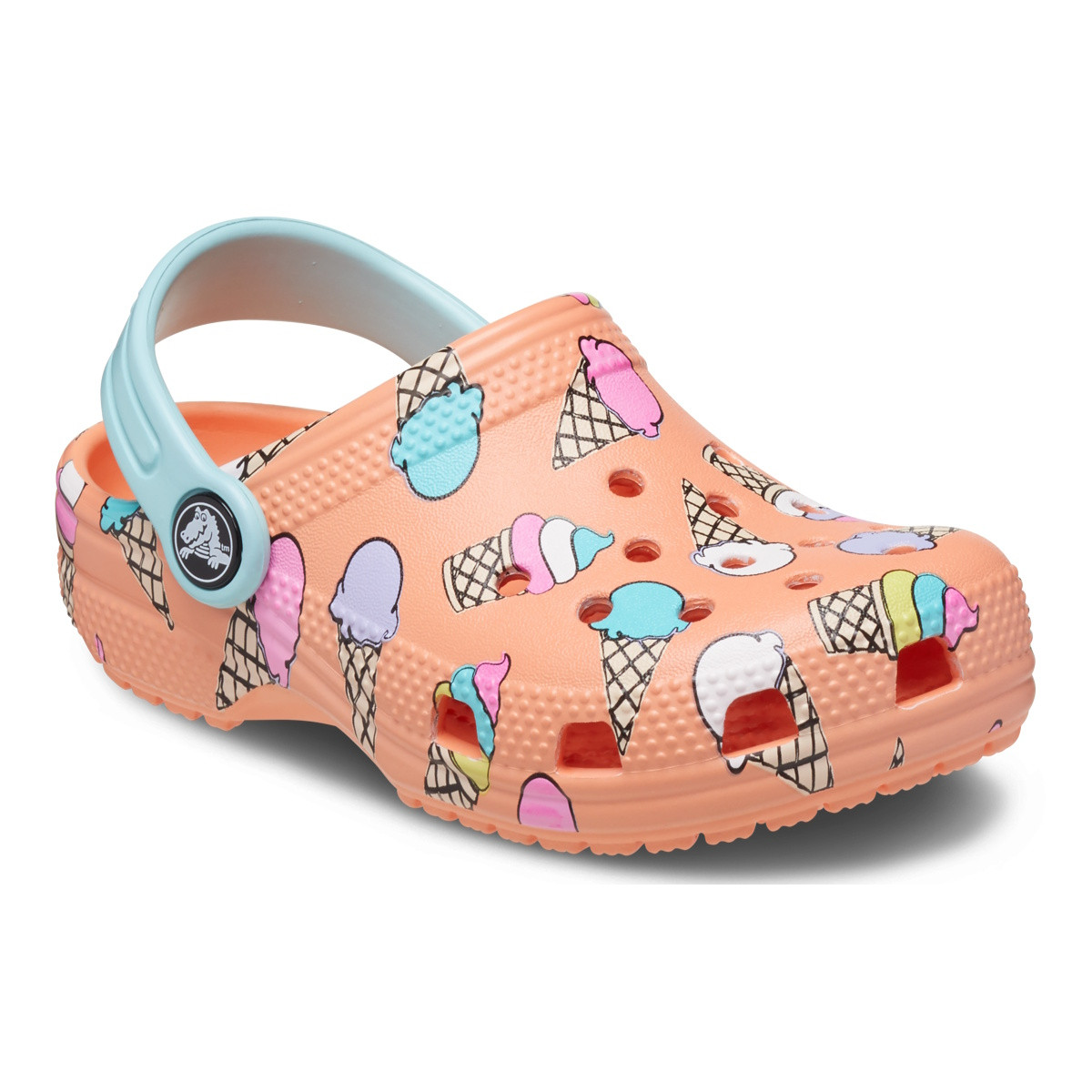 Saboti Crocs Classic Toddler Pool Party Clog Galben - Papaya - 1 | YEO