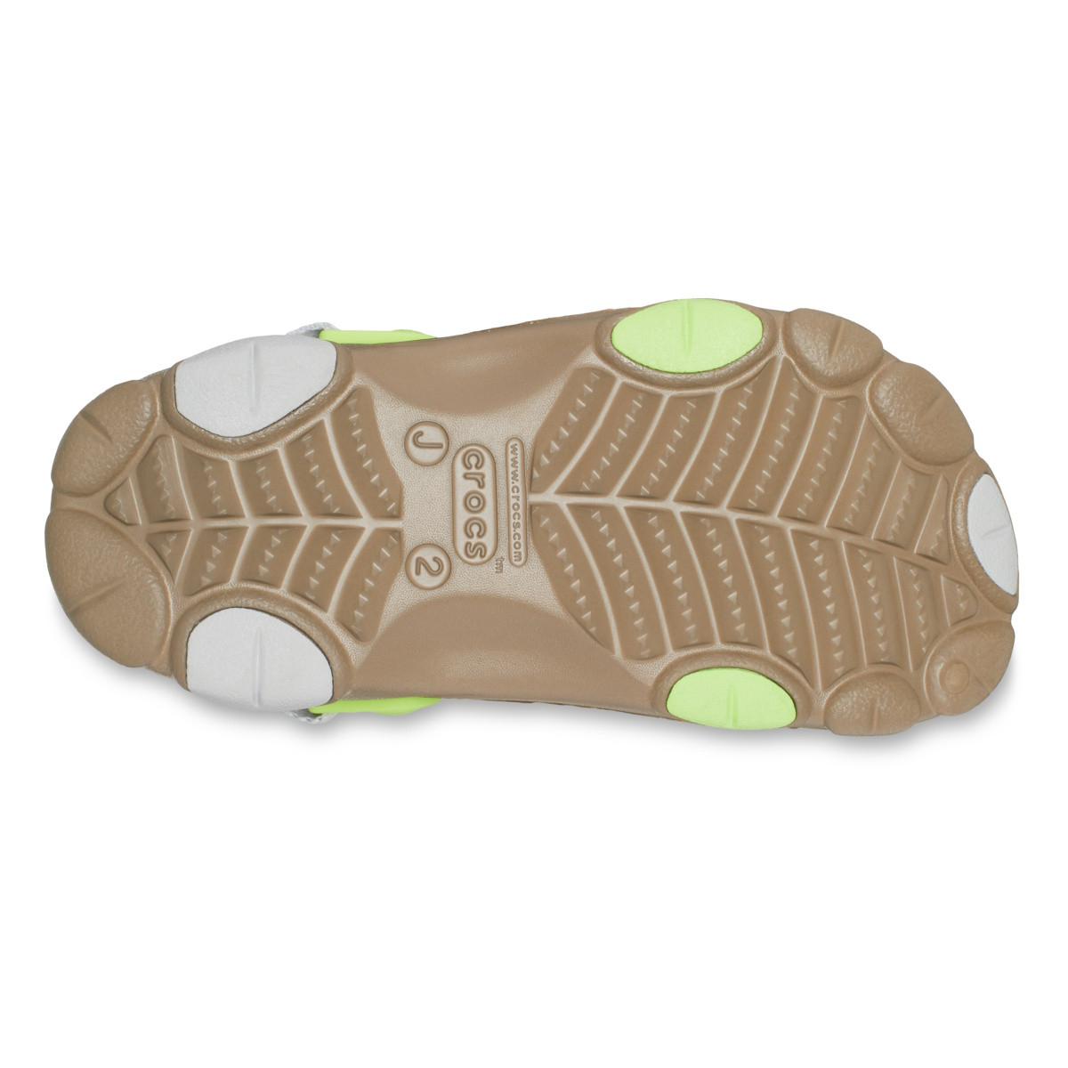 Saboti Crocs Classic All-Terrain Clog Kids Maro - Khaki/Multi - 5 | YEO