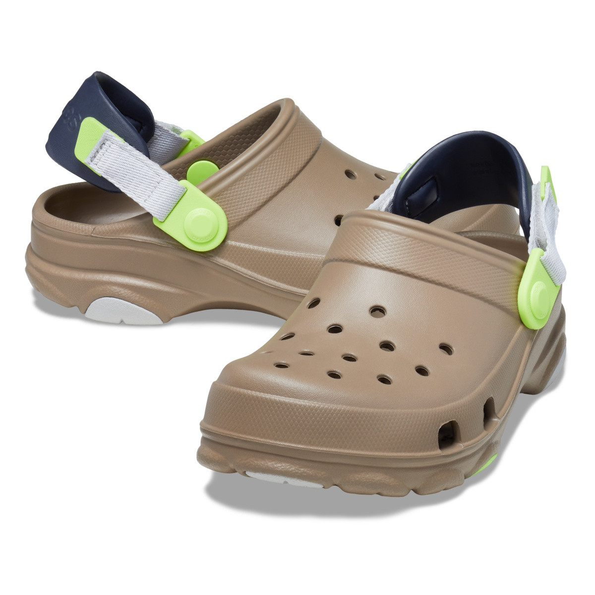 Saboti Crocs Classic All-Terrain Clog Kids Maro - Khaki/Multi - 3 | YEO