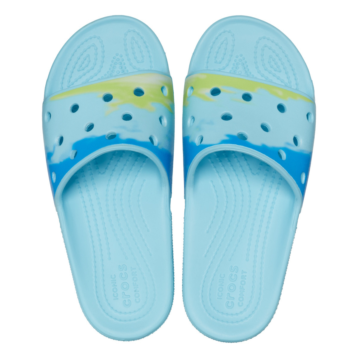 Papuci Classic Crocs Ombre Slide Multicolor - Arctic/Multi - 4 | YEO
