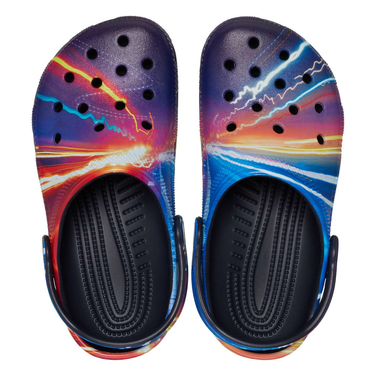 Saboti Crocs Classic Toddler Meta Scape Clog Albastru - Deep Navy/Multi - 4 | YEO