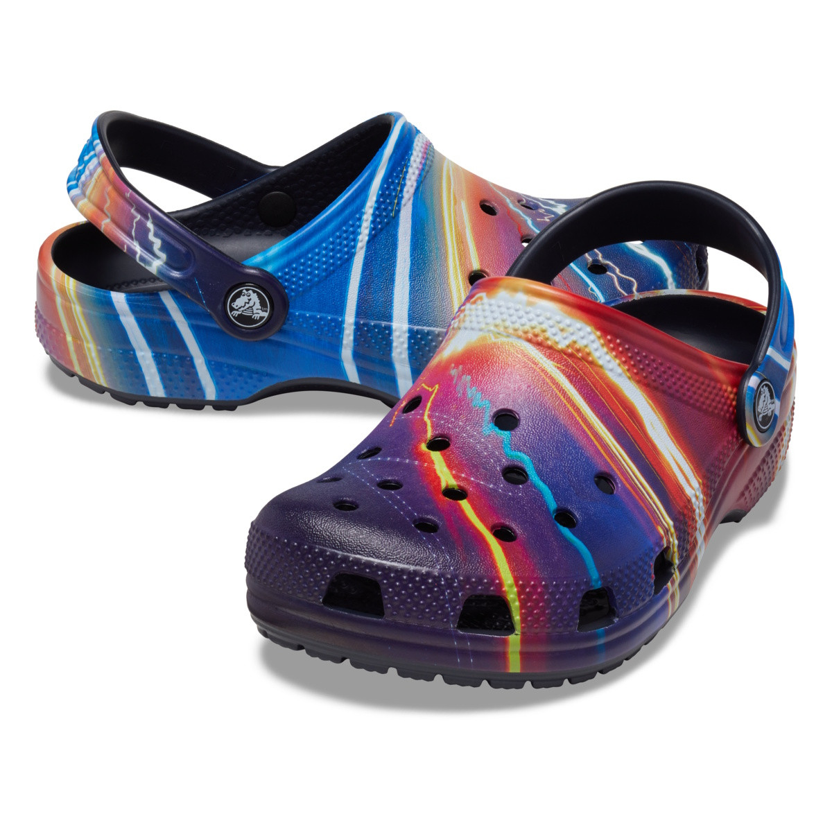 Saboti Crocs Classic Toddler Meta Scape Clog Albastru - Deep Navy/Multi - 3 | YEO
