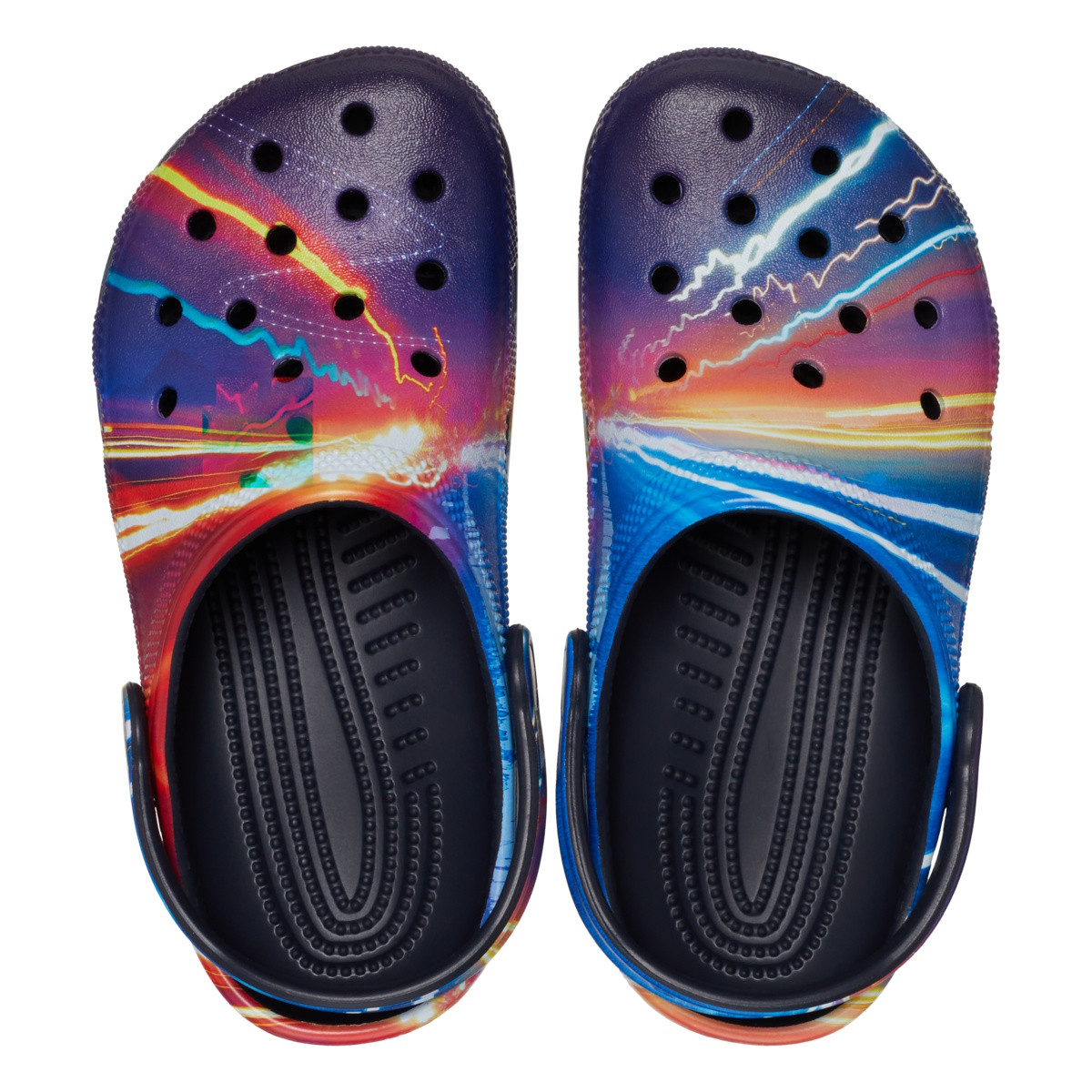 Saboti Crocs Classic Meta Scape Clog Kids Albastru - Deep Navy/Multi - 3 | YEO