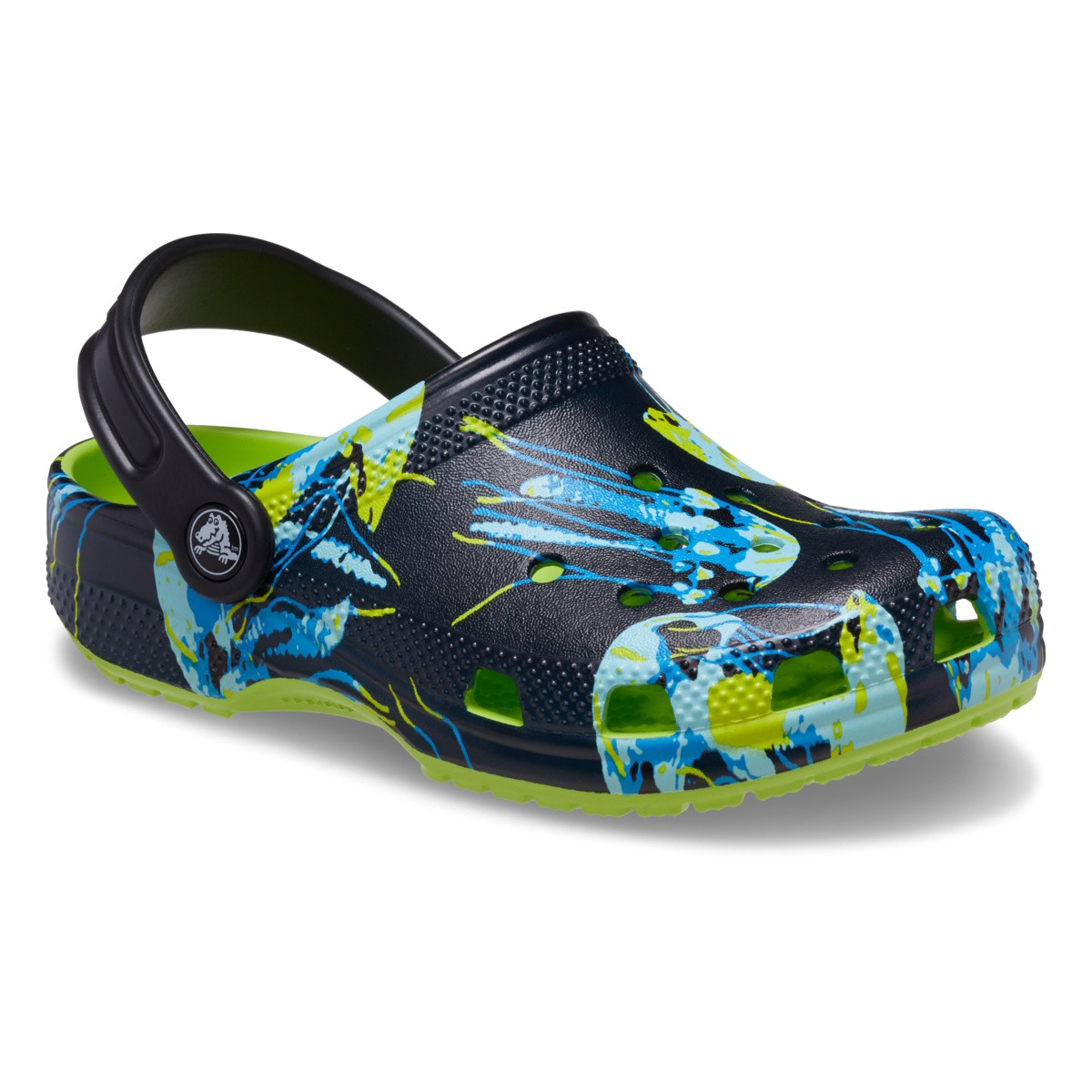 Saboti Crocs Classic Meta Scape Clog Kids Galben - Limeade/Multi - 1 | YEO