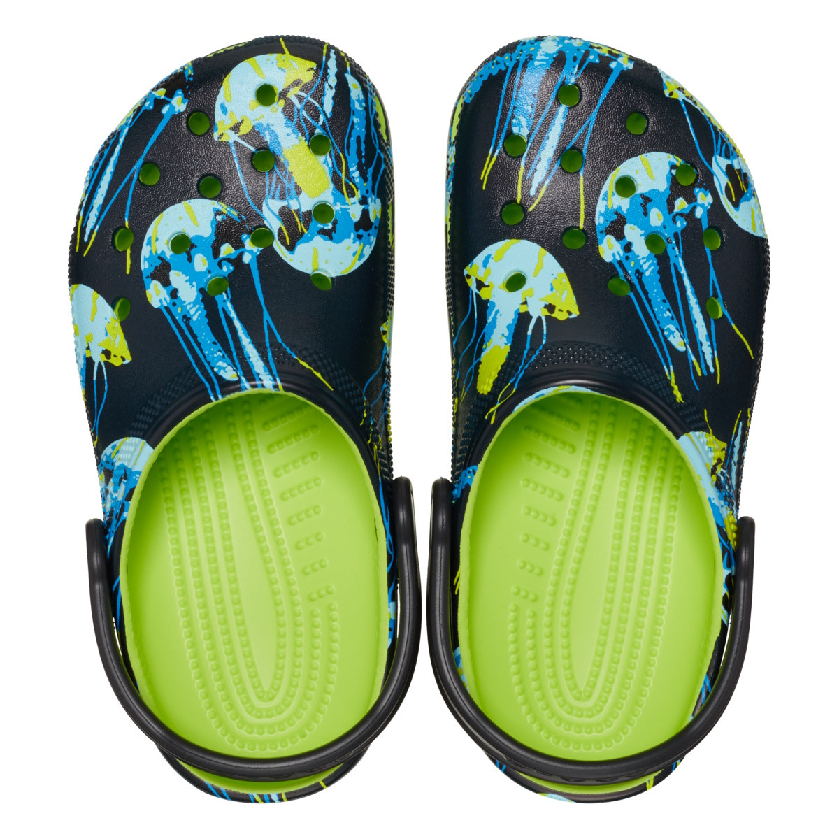 Saboti Crocs Classic Meta Scape Clog Kids Galben - Limeade/Multi - 4 | YEO