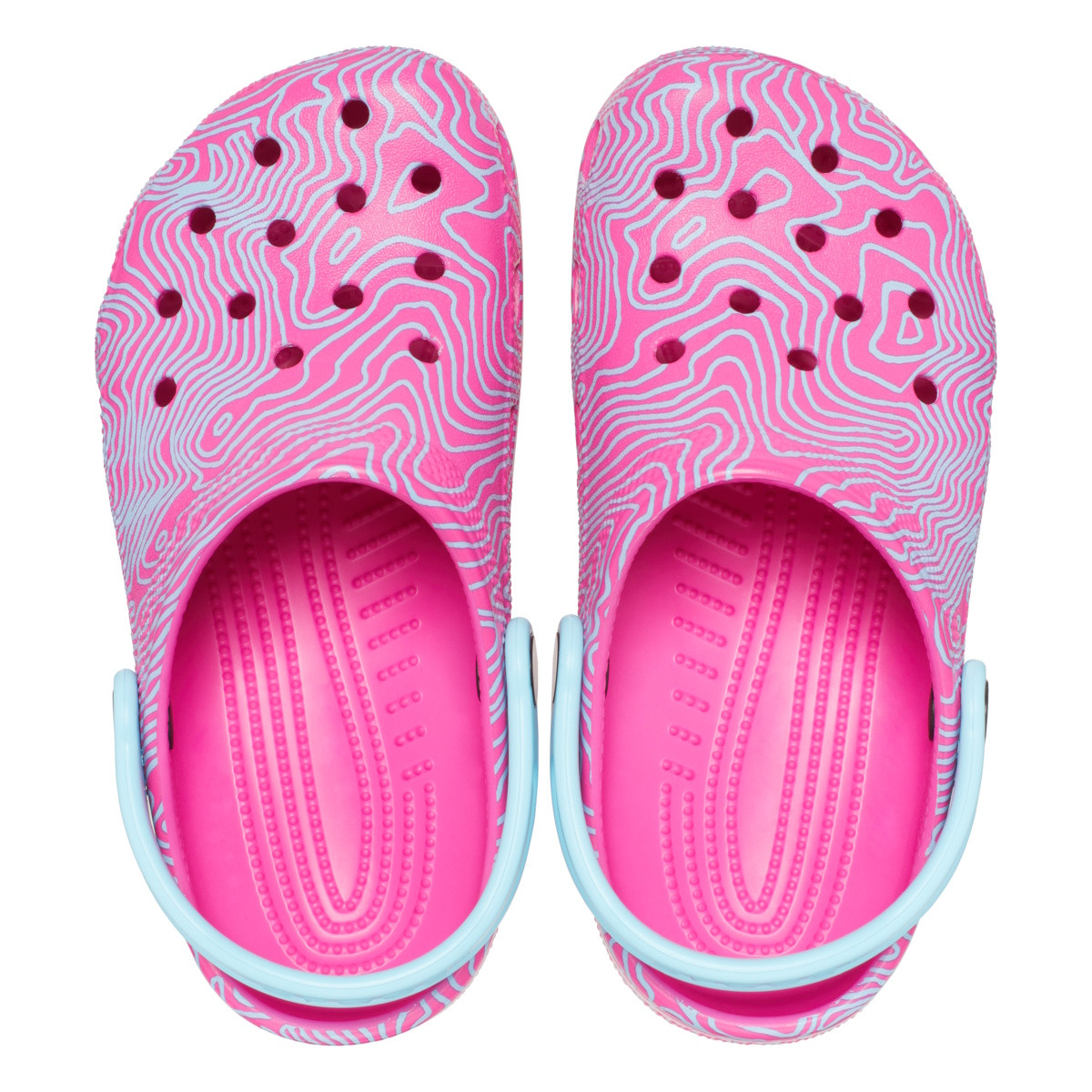 Saboti Crocs Classic Topographic Clog Kids Roz - Juice/Multi - 4 | YEO