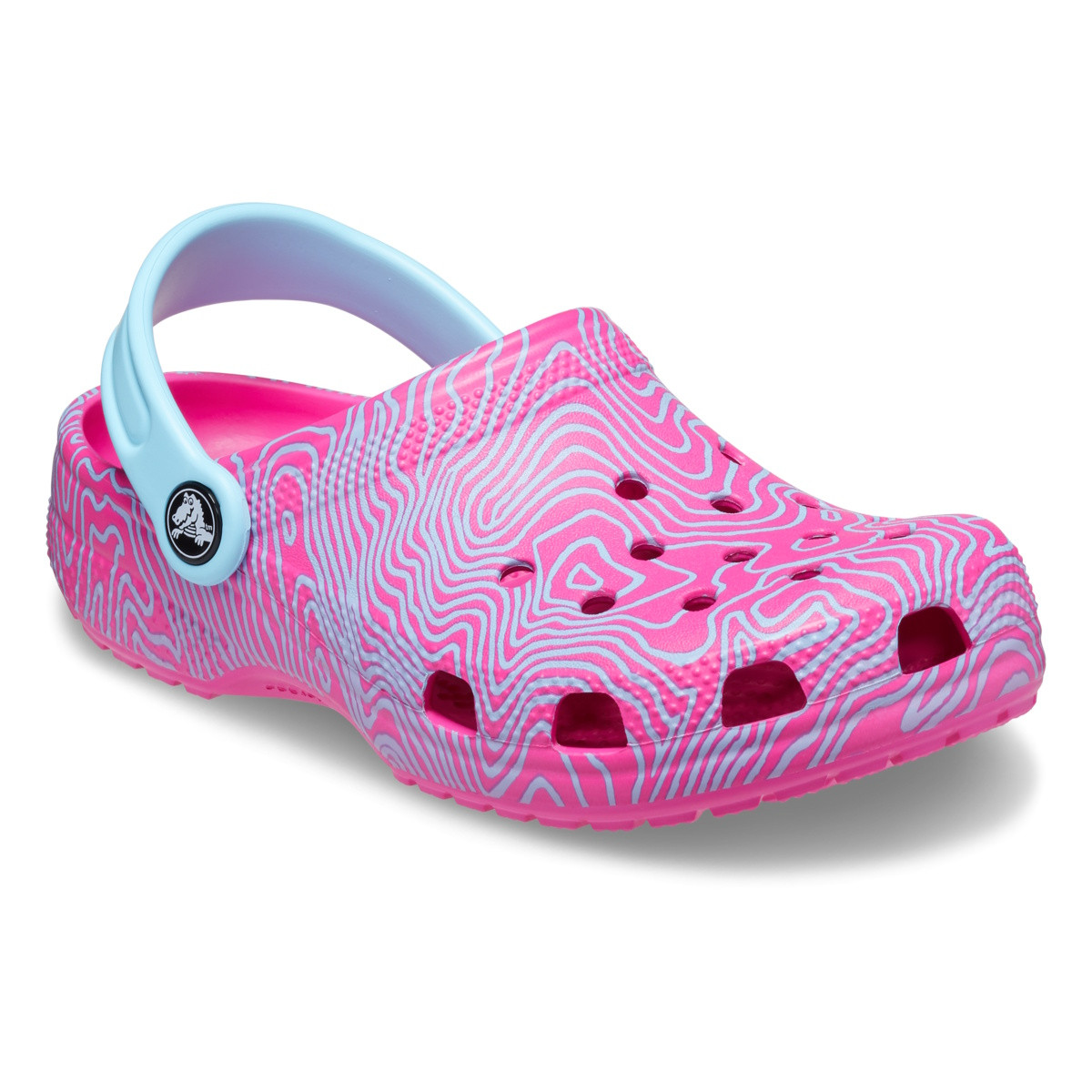 Saboti Crocs Classic Topographic Clog Kids Roz - Juice/Multi - 1 | YEO