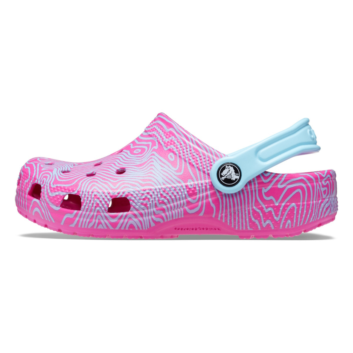 Saboti Crocs Classic Topographic Clog Kids Roz - Juice/Multi - 2 | YEO