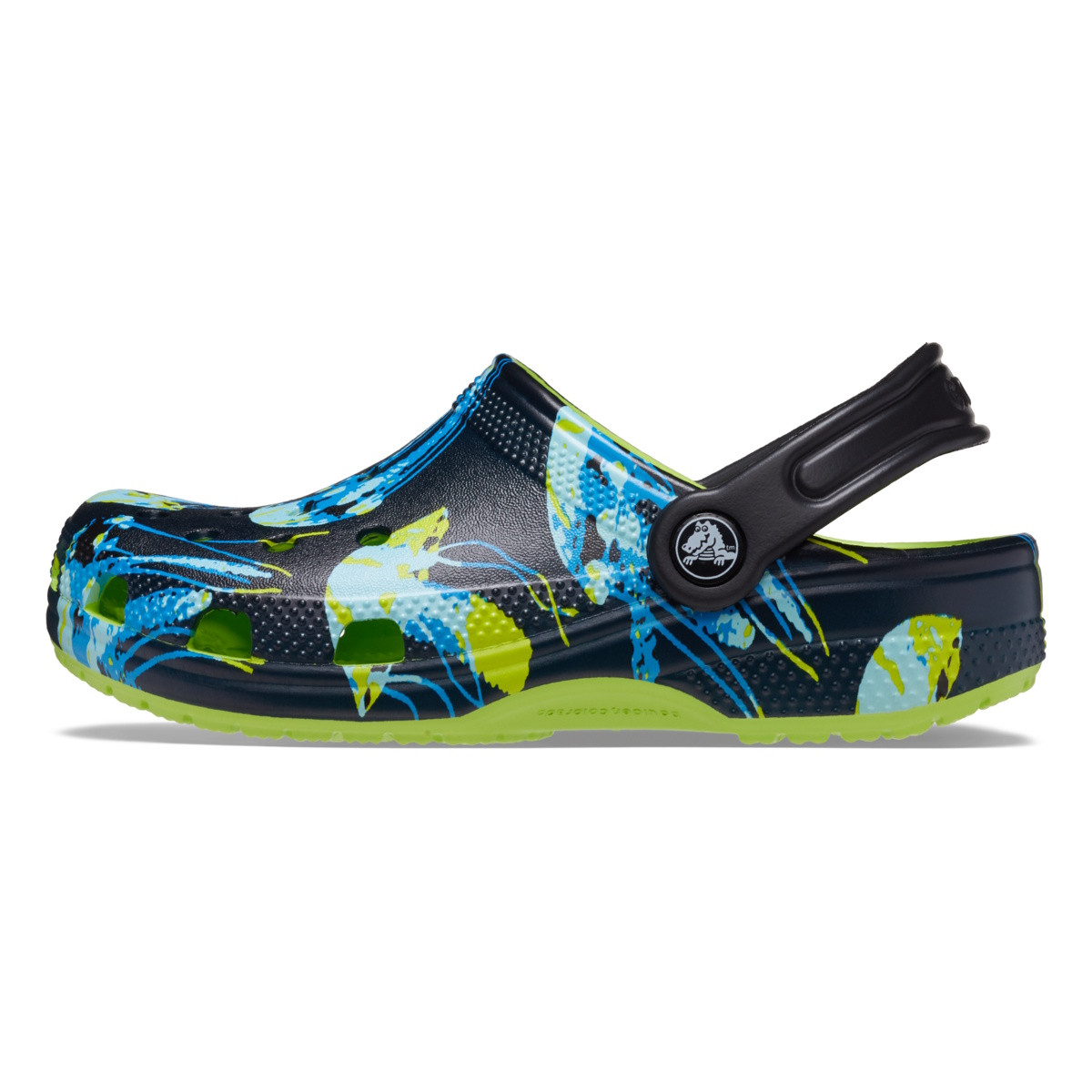 Saboti Crocs Classic Toddler Meta Scape Clog Galben - Limeade/Multi - 2 | YEO