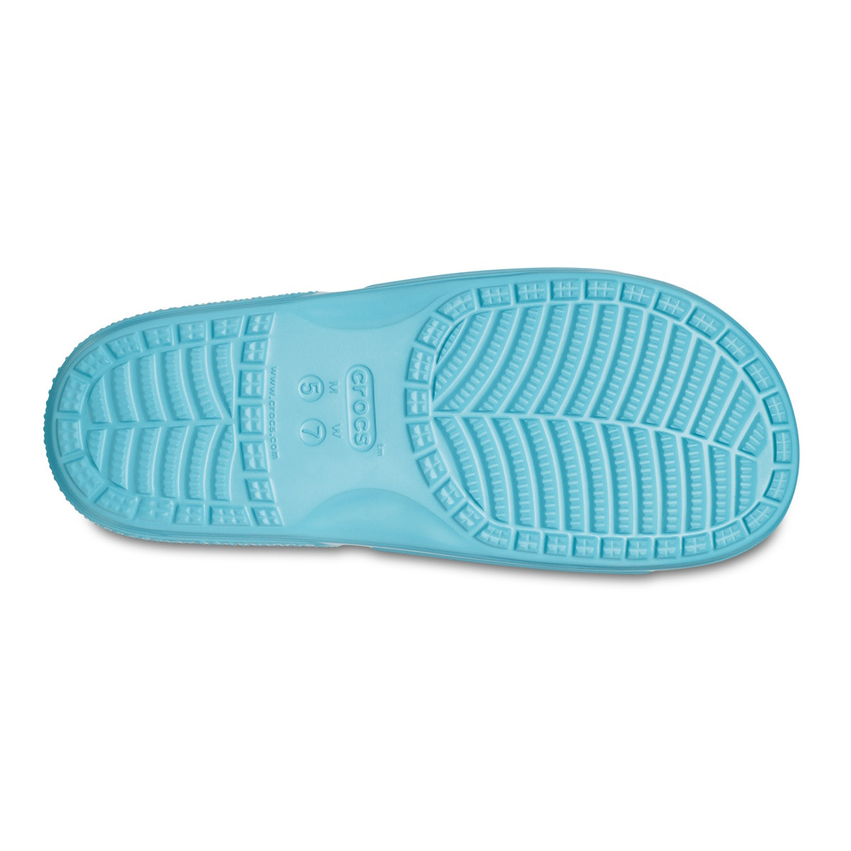 Papuci Classic Crocs Slide Iconic Crocs Comfort Albastru - Turq Tonic