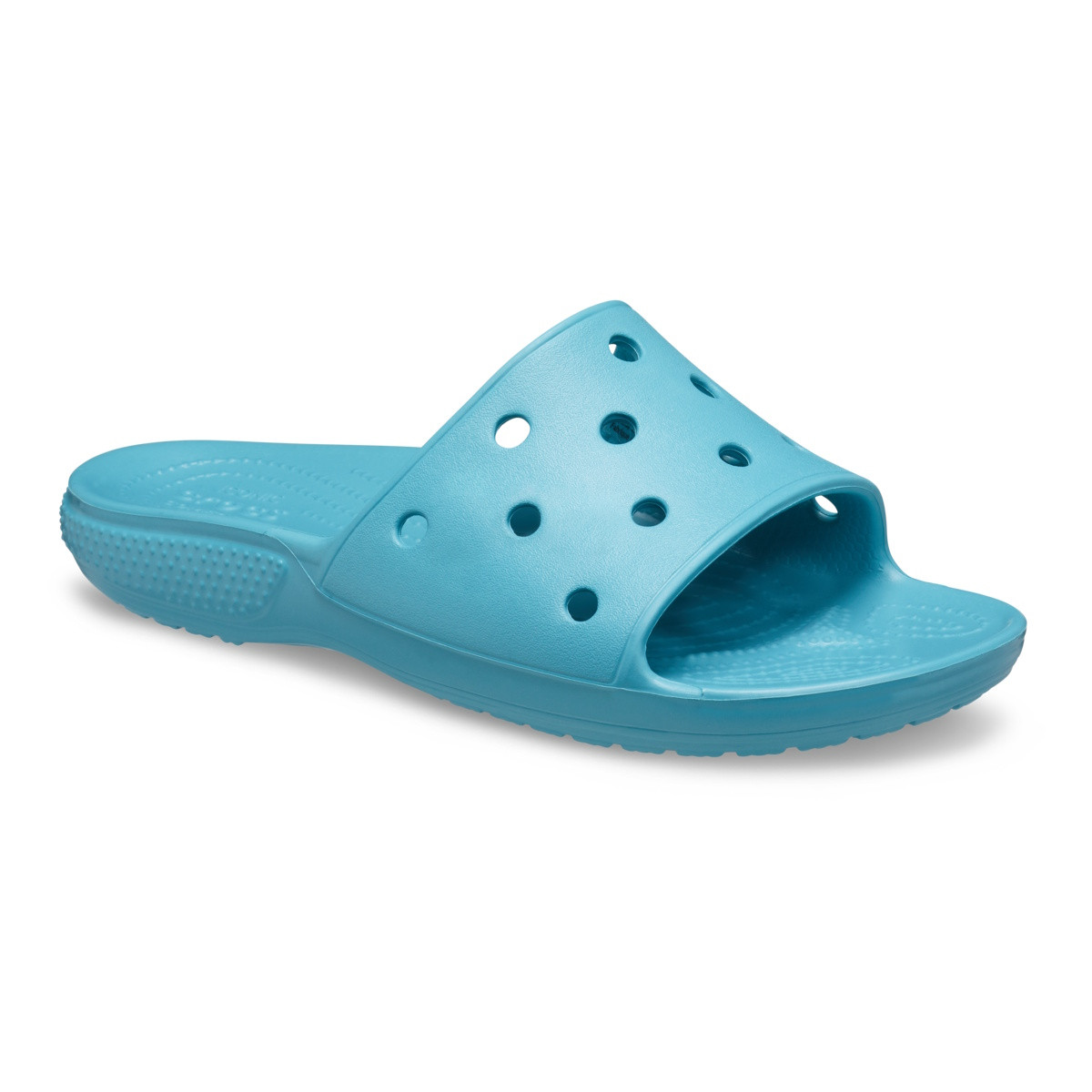 Papuci Classic Crocs Slide Iconic Crocs Comfort Albastru - Turq Tonic - 1 | YEO