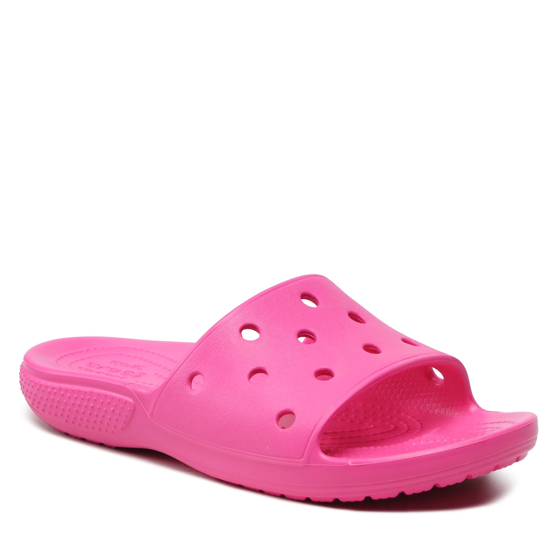 Papuci Classic Crocs Slide Iconic Crocs Comfort Roz - Juice - 1 | YEO