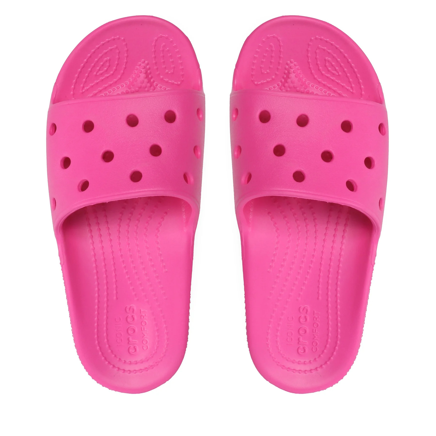 Papuci Classic Crocs Slide Iconic Crocs Comfort Roz - Juice - 2 | YEO