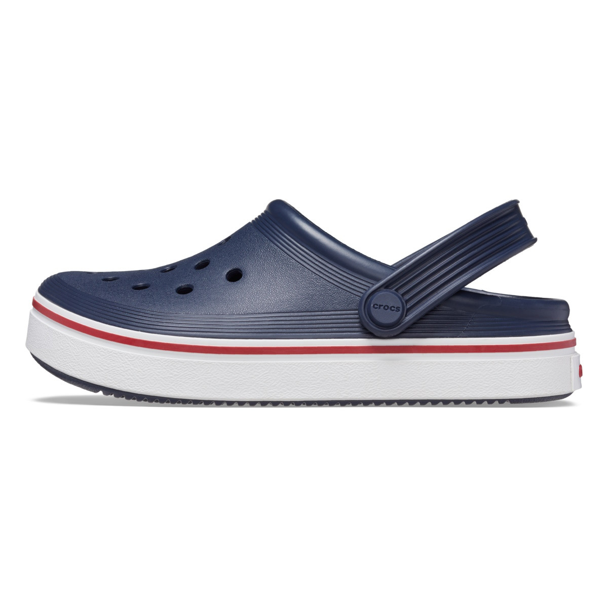 Saboți Crocs Crocband Off Court Clog Kids Albastru - Navy/Pepper - 2 | YEO
