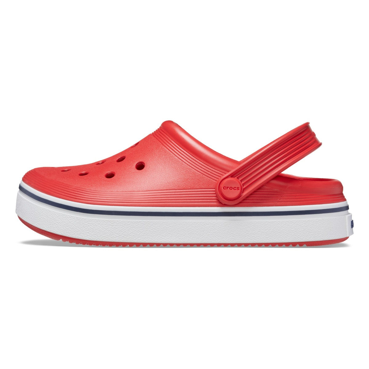 Saboți Crocs Toddler Crocband Off Court Clog Rosu - Flame - 2 | YEO