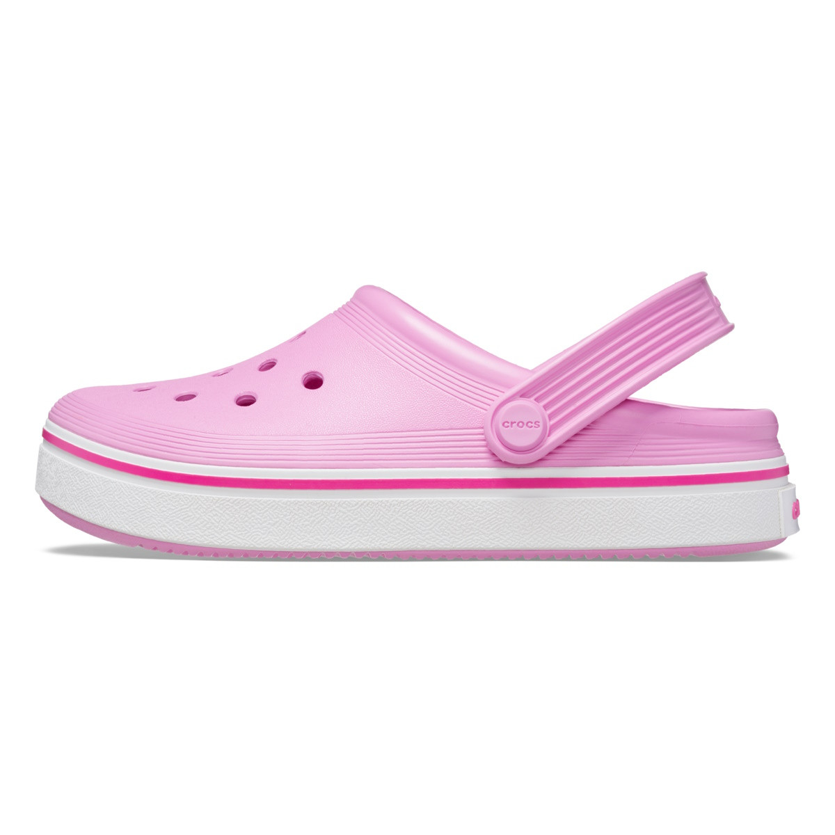 Saboți Crocs Toddler Crocband Off Court Clog Roz - Taffy Pink - 2 | YEO