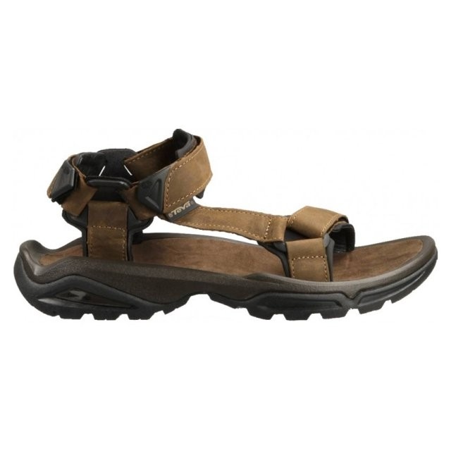 Sandale Teva Terra Fi 4 Leather Maro – Brown barbati imagine 2022