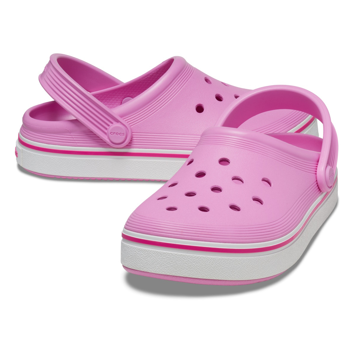 Saboți Crocs Toddler Crocband Off Court Clog Roz - Taffy Pink - 3 | YEO