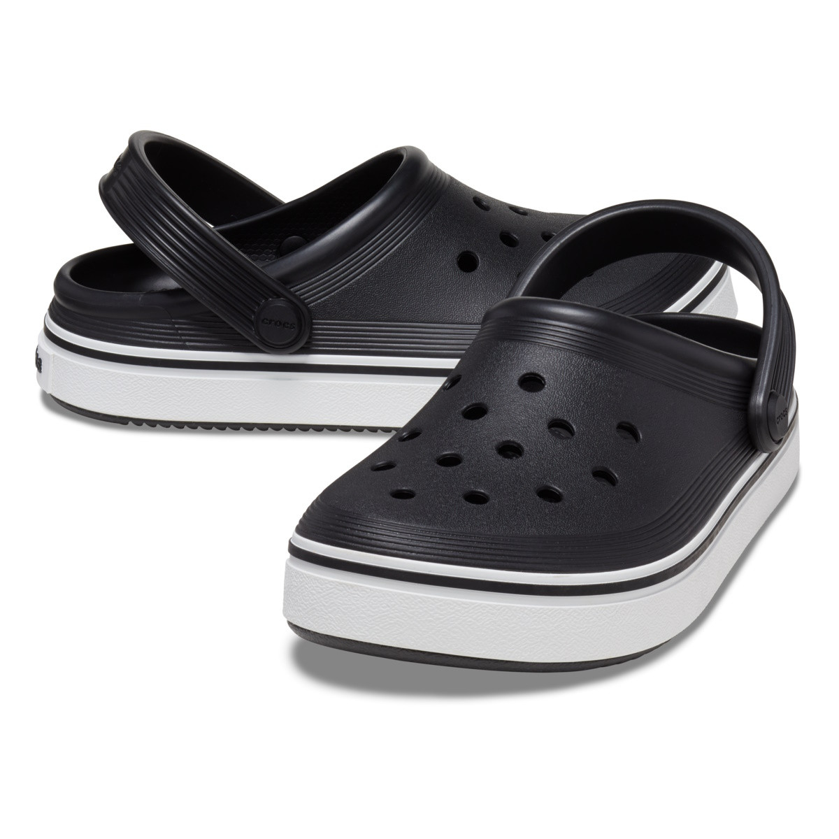 Saboți Crocs Toddler Crocband Off Court Clog Negru - Black - 3 | YEO