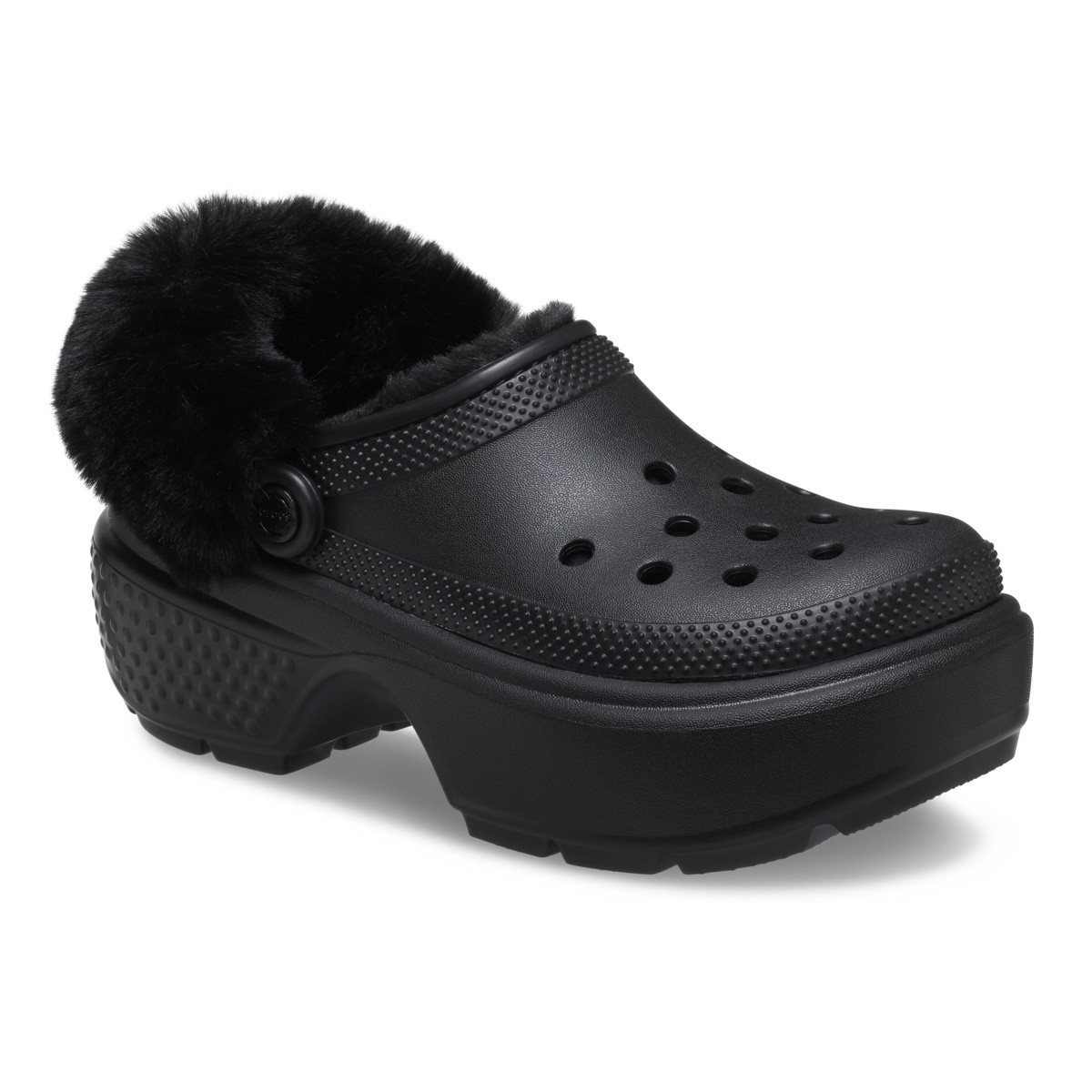 Saboti Crocs Stomp Lined Clog Negru - Black - 1 | YEO