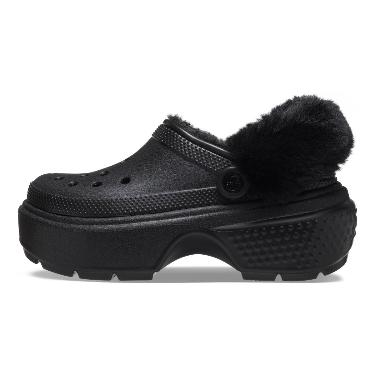 Saboti Crocs Stomp Lined Clog Negru - Black - 2 | YEO