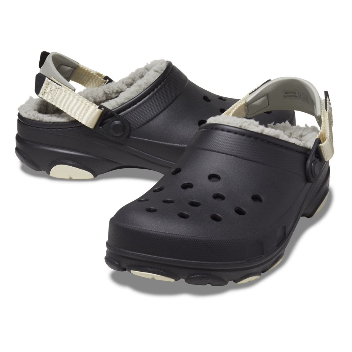 Saboti Crocs All Terrain Lined Clog Negru - Black - 2 | YEO