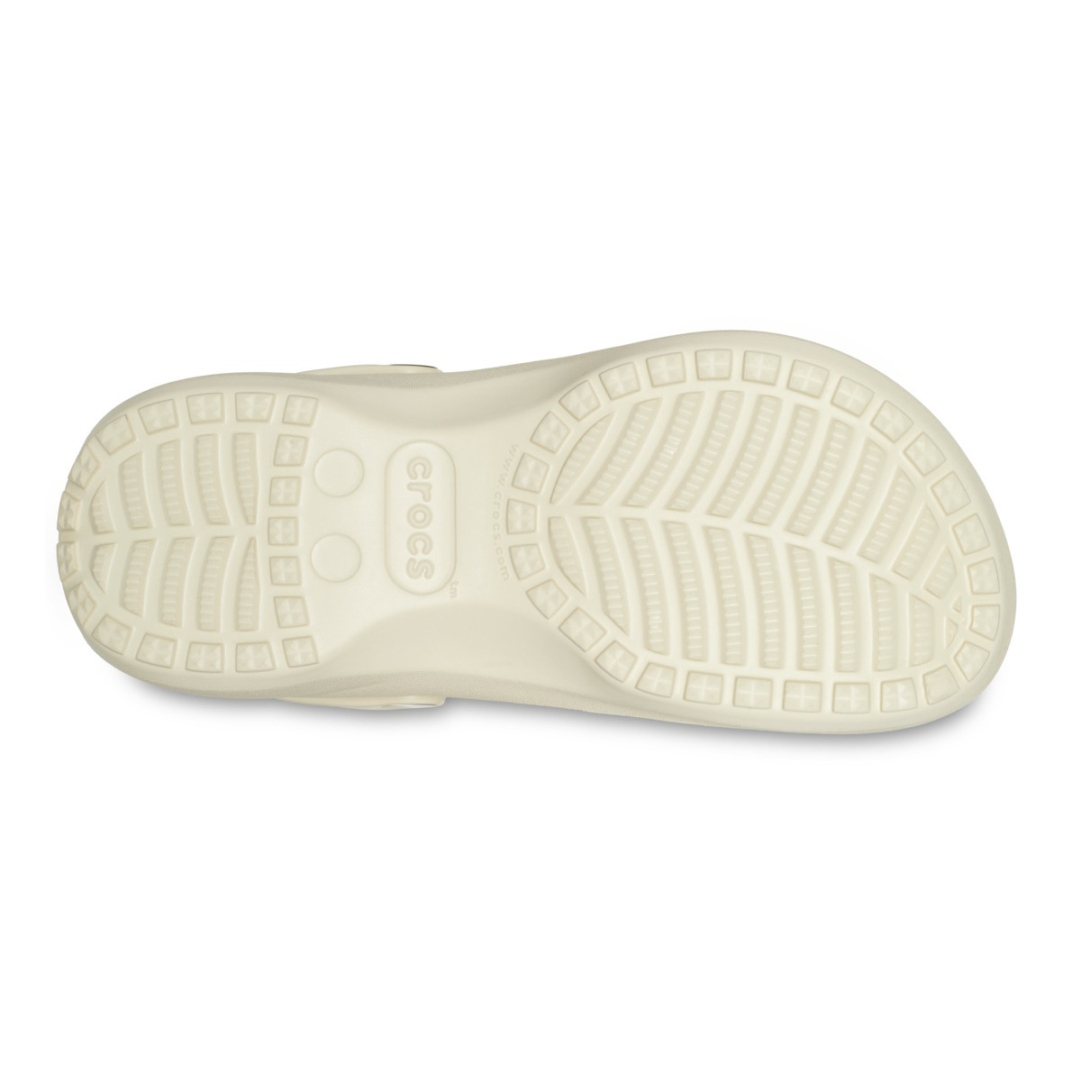 Saboti Crocs Classic Platform Lined Clog Bej - Bone