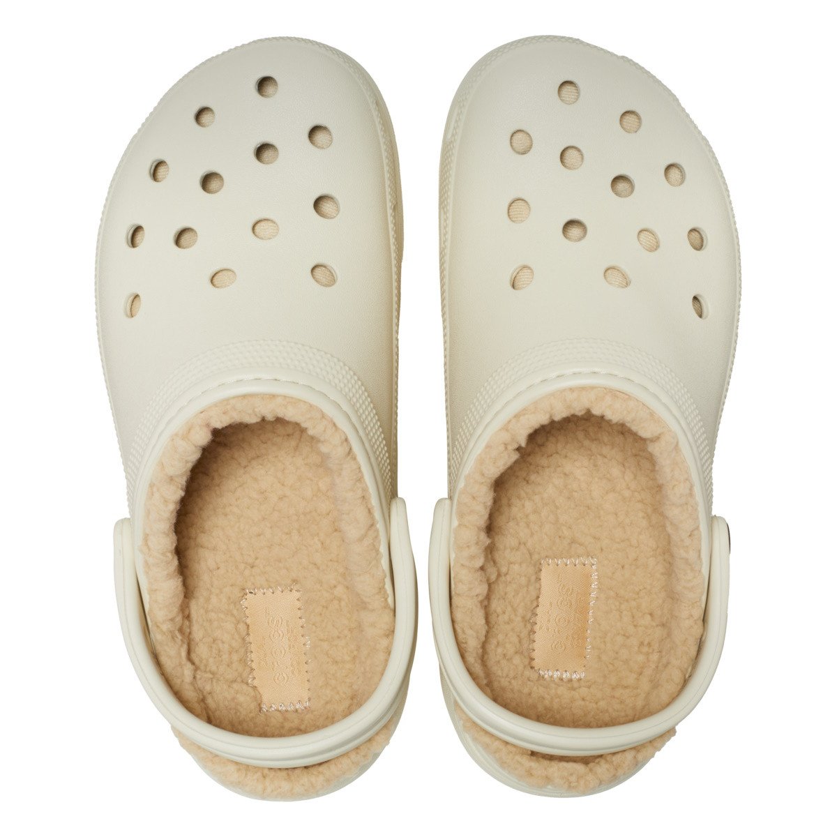 Saboti Crocs Classic Platform Lined Clog Bej - Bone - 3 | YEO