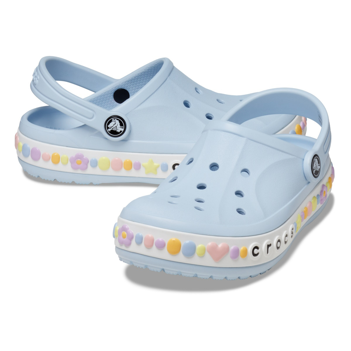 Saboti Crocs Toddler Bayaband Charm Band Clog Albastru - Mineral Blue - 3 | YEO