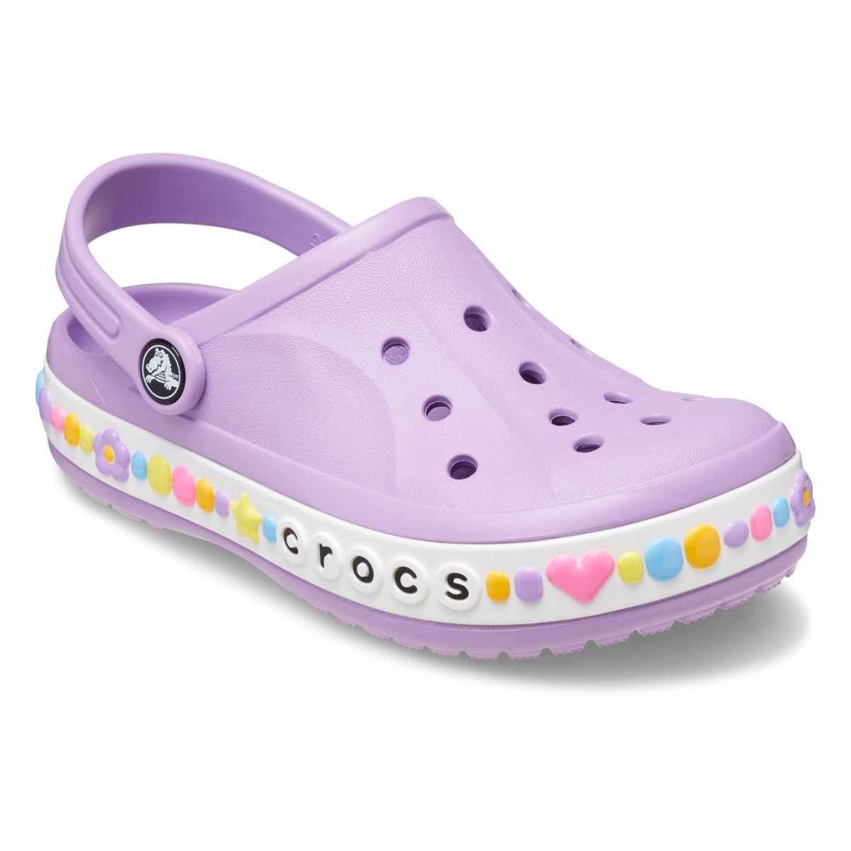Saboti Crocs Bayaband Charm Band Clog Kids Mov - Orchid - 1 | YEO