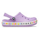 Saboti Crocs Bayaband Charm Band Clog Kids Culoare Mov - Orchid