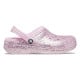 Saboti Crocs Toddler Classic Glitter Lined Clog Culoare Roz - Flamingo