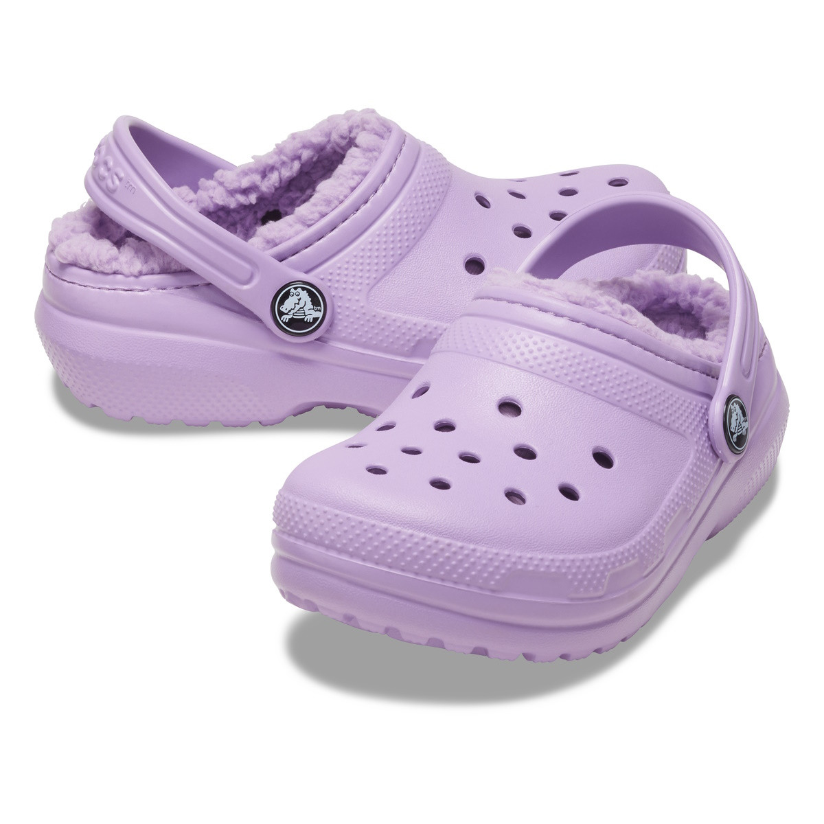 Saboti Crocs New Classic Lined Clog Kids Mov - Orchid - 3 | YEO