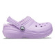 Saboti Crocs New Classic Lined Clog Kids Culoare Mov - Orchid